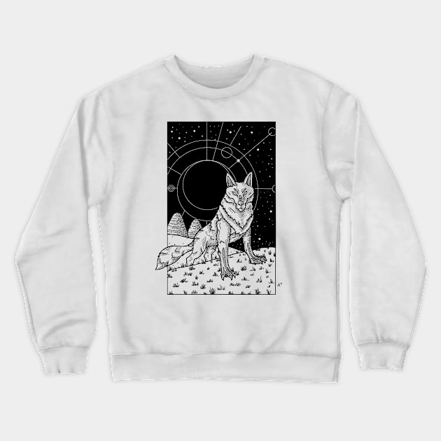 Wolf between worlds Crewneck Sweatshirt by BeauyArt